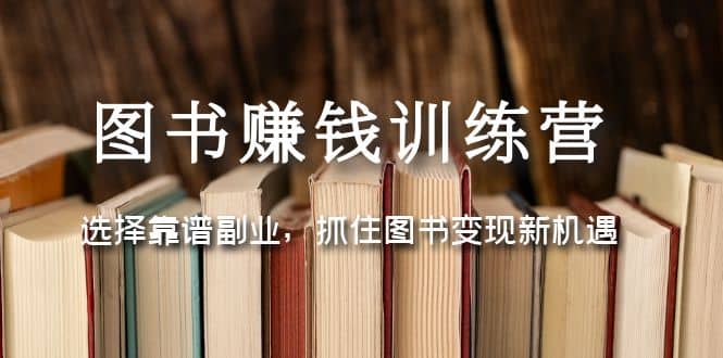 图书赚钱训练营：选择靠谱副业，抓住图书变现新机遇-BT网赚资源网