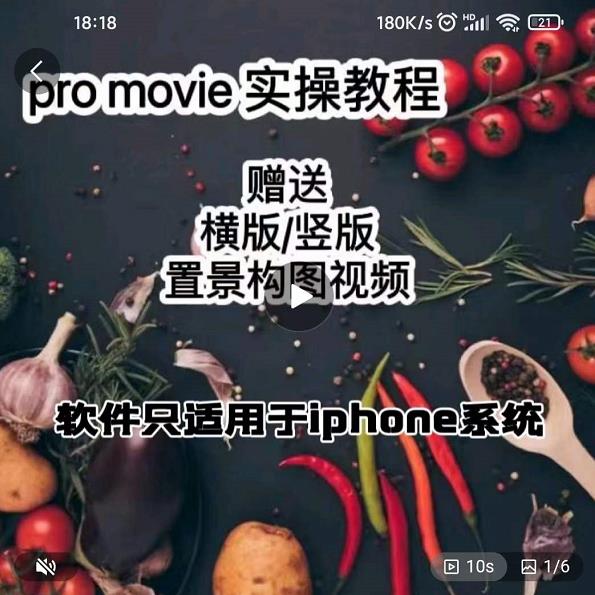 漆十二美食摄影，25​节promovie实操高手课节-BT网赚资源网