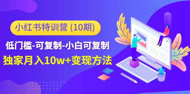 小红书特训营（第10期）低门槛-可复制-小白可复制-BT网赚资源网