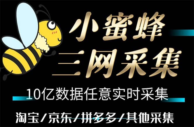 小蜜蜂三网采集，全新采集客源京东拼多多淘宝客户一键导出-BT网赚资源网