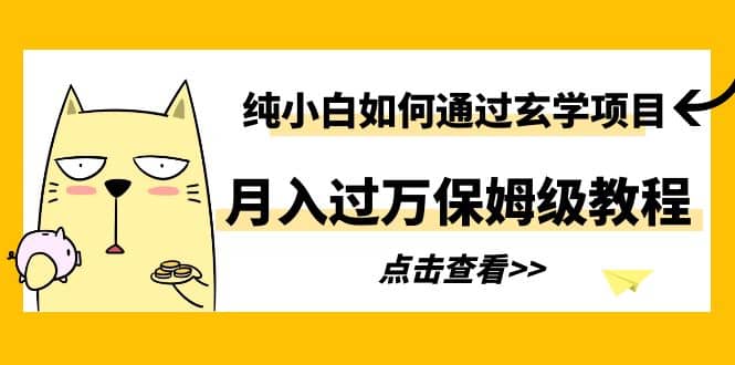 纯小白如何通过玄学项目月入过万保姆级教程-BT网赚资源网