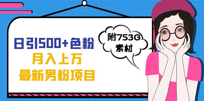 日引500 色粉轻松月入上万九月份最新男粉项目（附753G素材）-BT网赚资源网