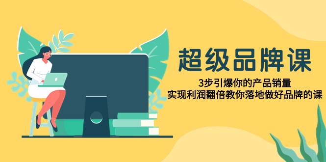 超级/品牌课，3步引爆你的产品销量，实现利润翻倍教你落地做好品牌的课-BT网赚资源网