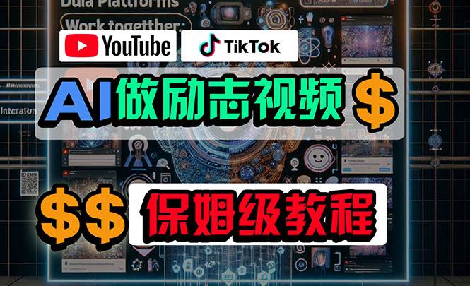 利用AI制作励志视频，在YouTube和TikTok赚钱，小白可做（附工具）-BT网赚资源网