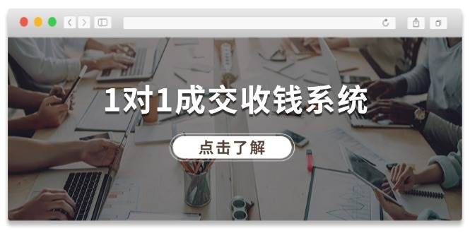 1对1成交 收钱系统，十年专注于引流和成交，全网130万+粉丝-BT网赚资源网