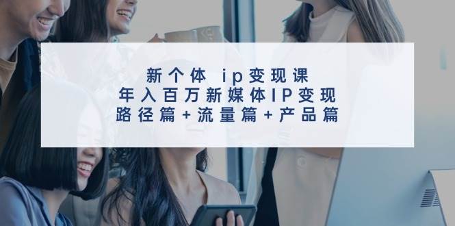 新个体 ip变现课，年入百万新媒体IP变现，路径篇+流量篇+产品篇-BT网赚资源网