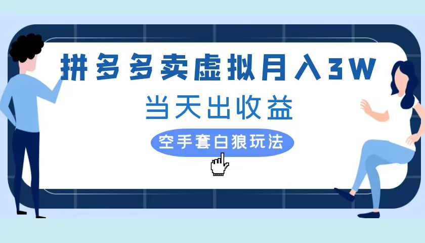 拼多多虚拟项目，单人月入3W+，实操落地项目-BT网赚资源网