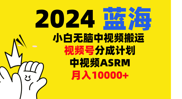 小白无脑复制-中视频视频号-分成计中视频ASRM-BT网赚资源网