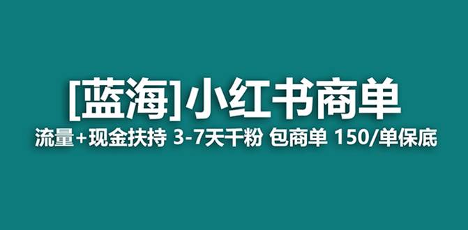 最强蓝海项目，小红书商单！长期稳定，7天变现，商单分配，月入过万-BT网赚资源网